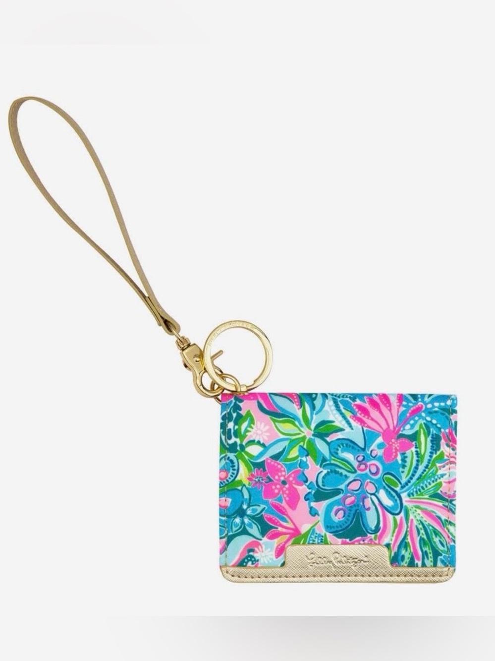Lilly Pulitzer Snap ID Card Case with Wristlet Strap NWT